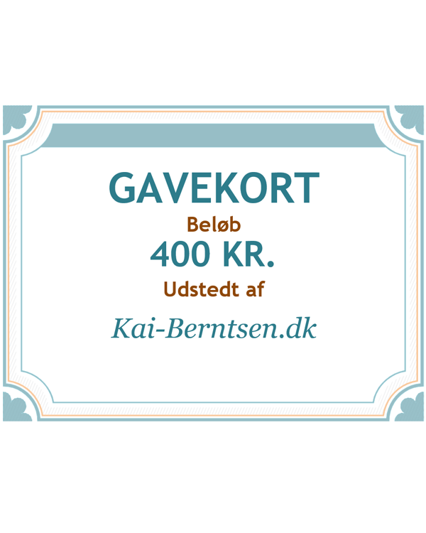 Gavekort på 400 kr.